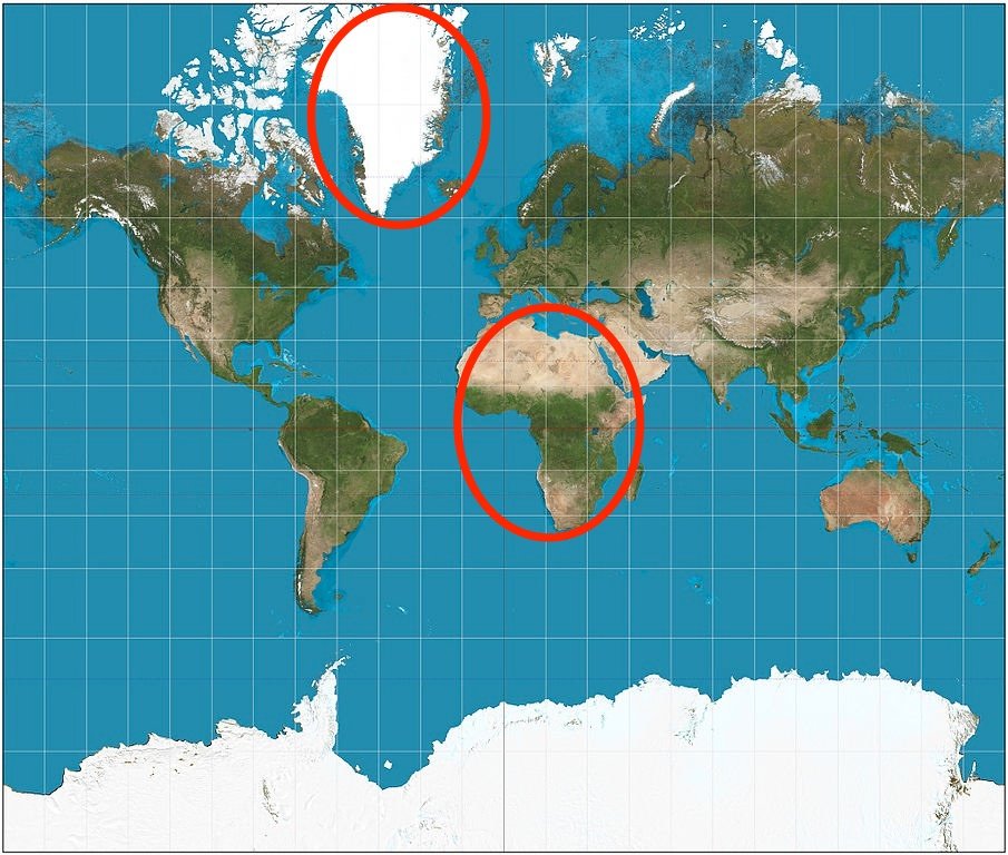 mercator world map