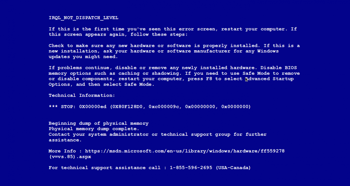 full BSOD